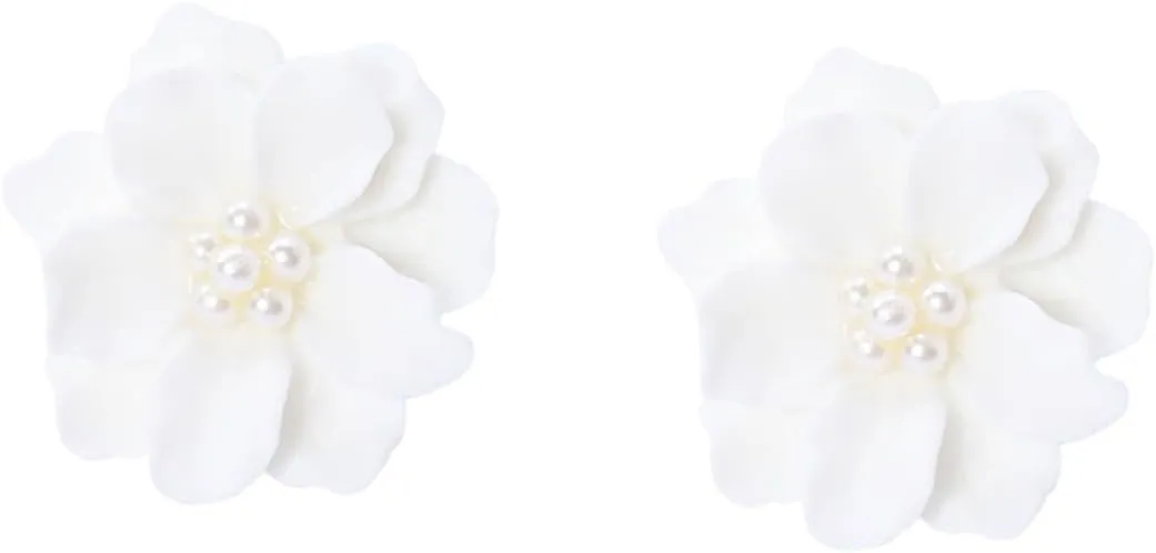 1pair Women Resin Ear Studs Elegant Earrings for Festivals Special Occasions Allergy Material Lightweight Design for Anniversaries Engagements