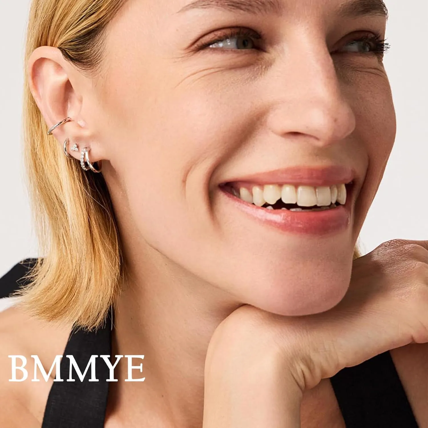 5-10 Pairs Small Gold Silver Hoop Earrings for Women, Stainless Steel Earrings Set Mens Lightweight Thin Hypoallergenic Nickel Free Small Earings