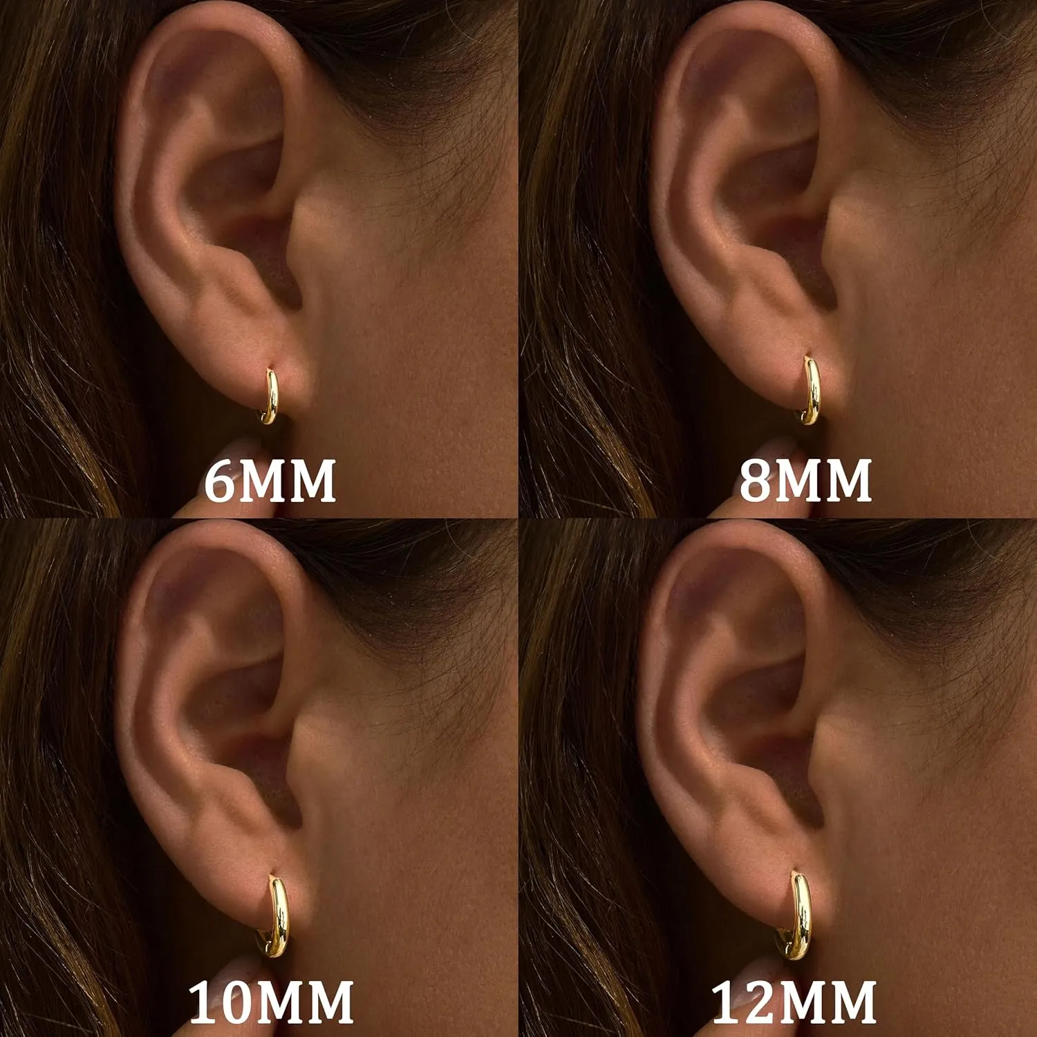 5 Pairs Small Gold Silver Hoop Earrings for Women Men,Hypoallergenic 316L Surgical Stainless Steel Earrings for Sensitive Ears,Cute Tiny Huggie Hoops Earrings Set for Multiple Piercing Jewelry Gift