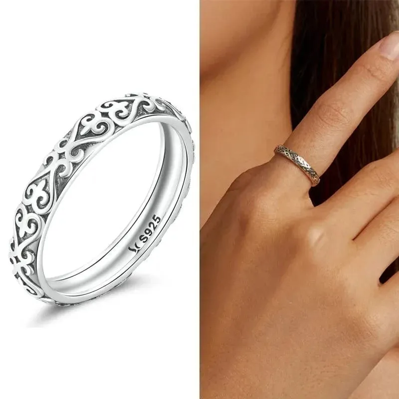 925 Sterling Silver Boho Rings
