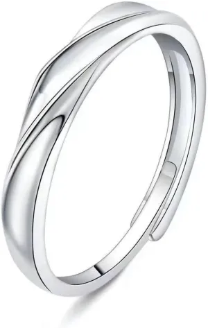 925 Sterling Silver Couple Ring Set 2pc Platinum Plated Zircon Jewelry Gorgeous Set Ring Couple Ring Zircon Couple Princess Square Diamond Ring Fashion Luxury Ring