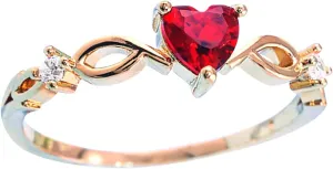 925 Sterling Silver Promise Ring Gold Plated Cubic Zirconia Stackable Engagement Wedding Bands Valentine's Day Gift for Women