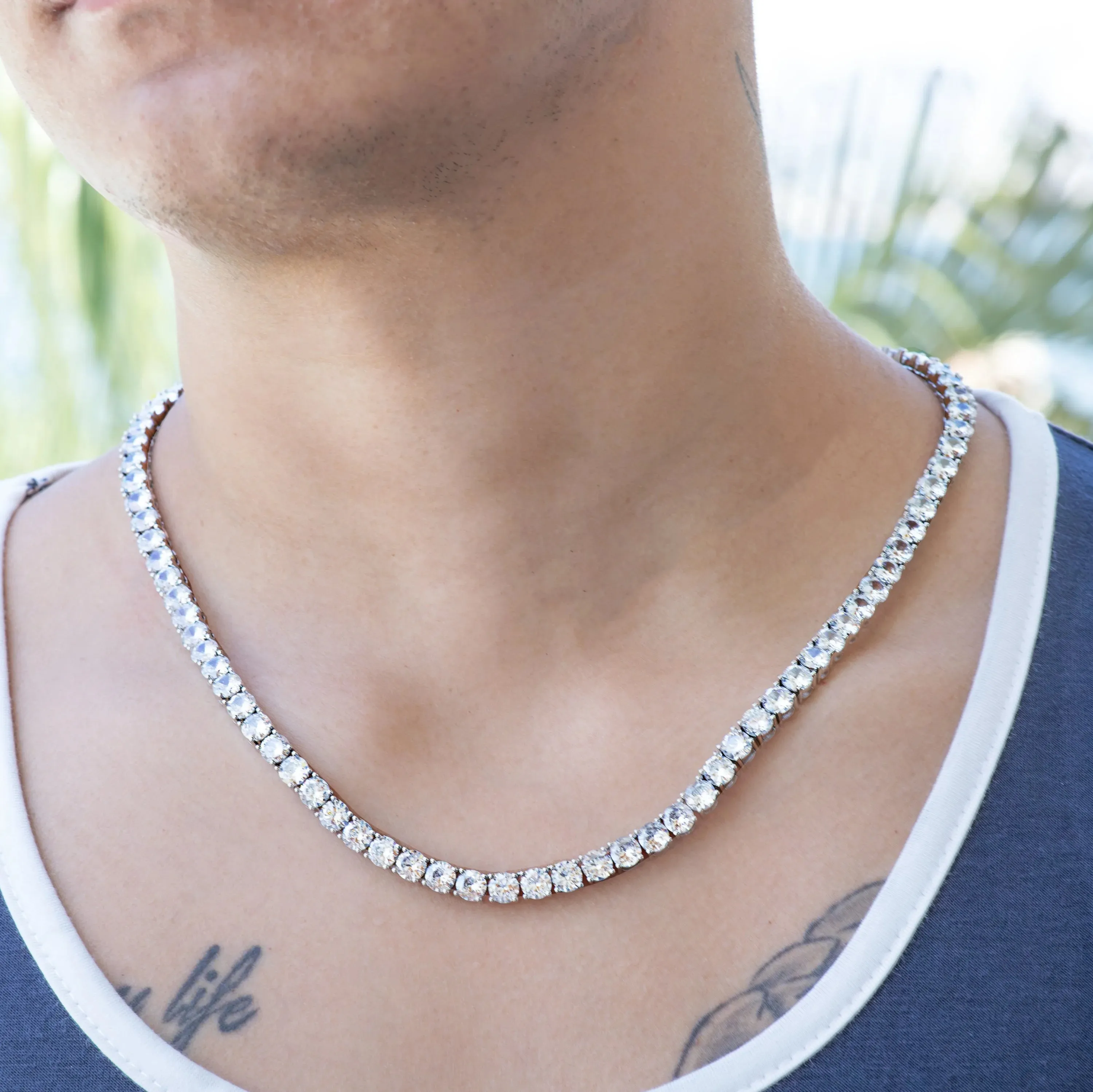 Alarico Silver-tone Diamante Choker