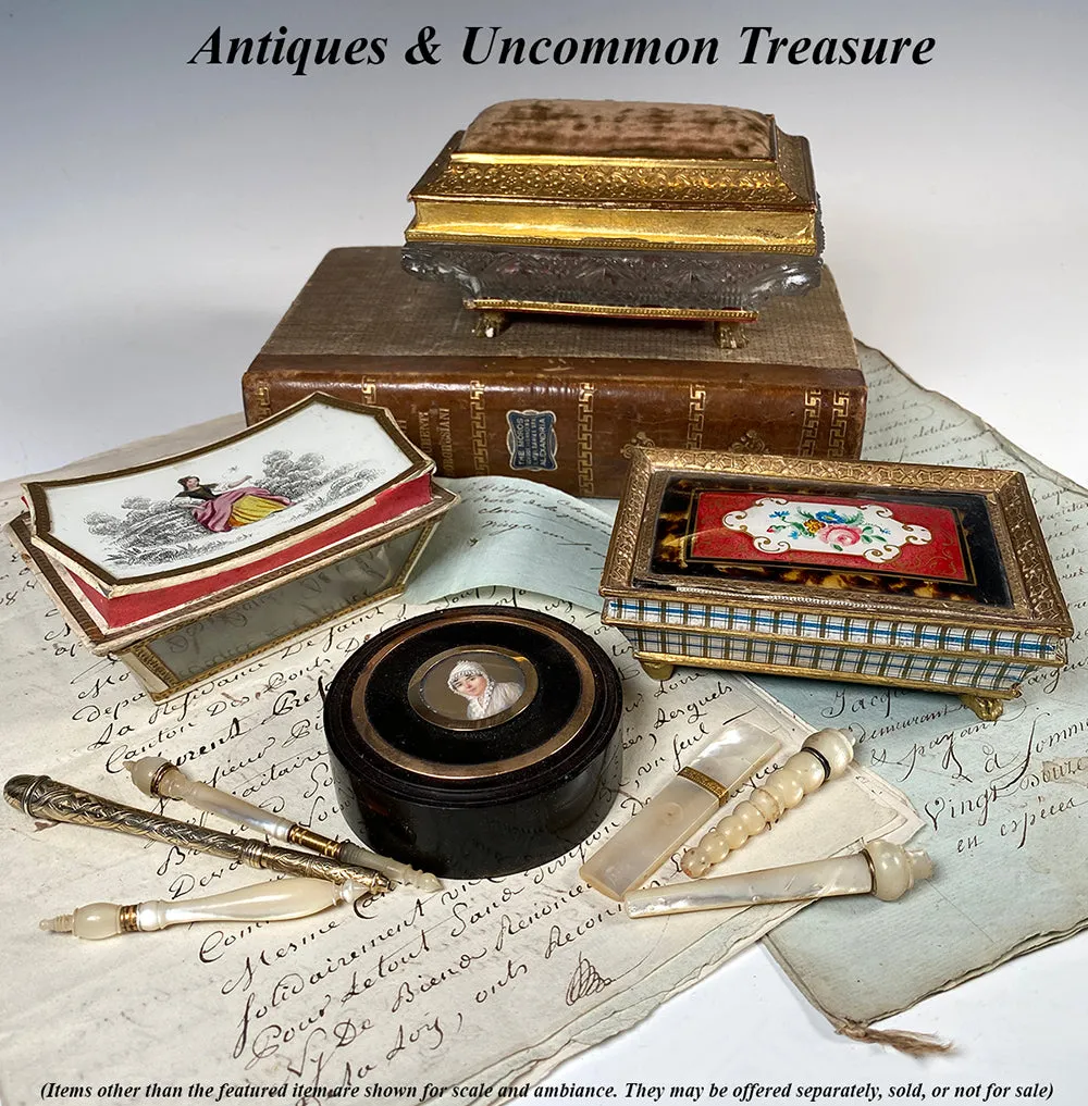 Antique French Empire Chocolatier's of Confectioner's Presentation Box, Crystal Casket, c.1810