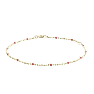 Apple Dot Ball Chain Bracelet