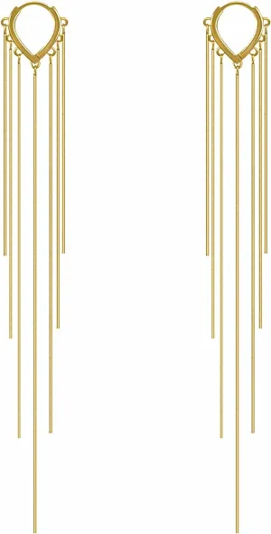 ASOQOLA Long Tassel Dangle Drop Earrings for Woman Tassel Dangling Earrings 925 Silver Chandelie dangling earring for Prom Fashion Jewelry