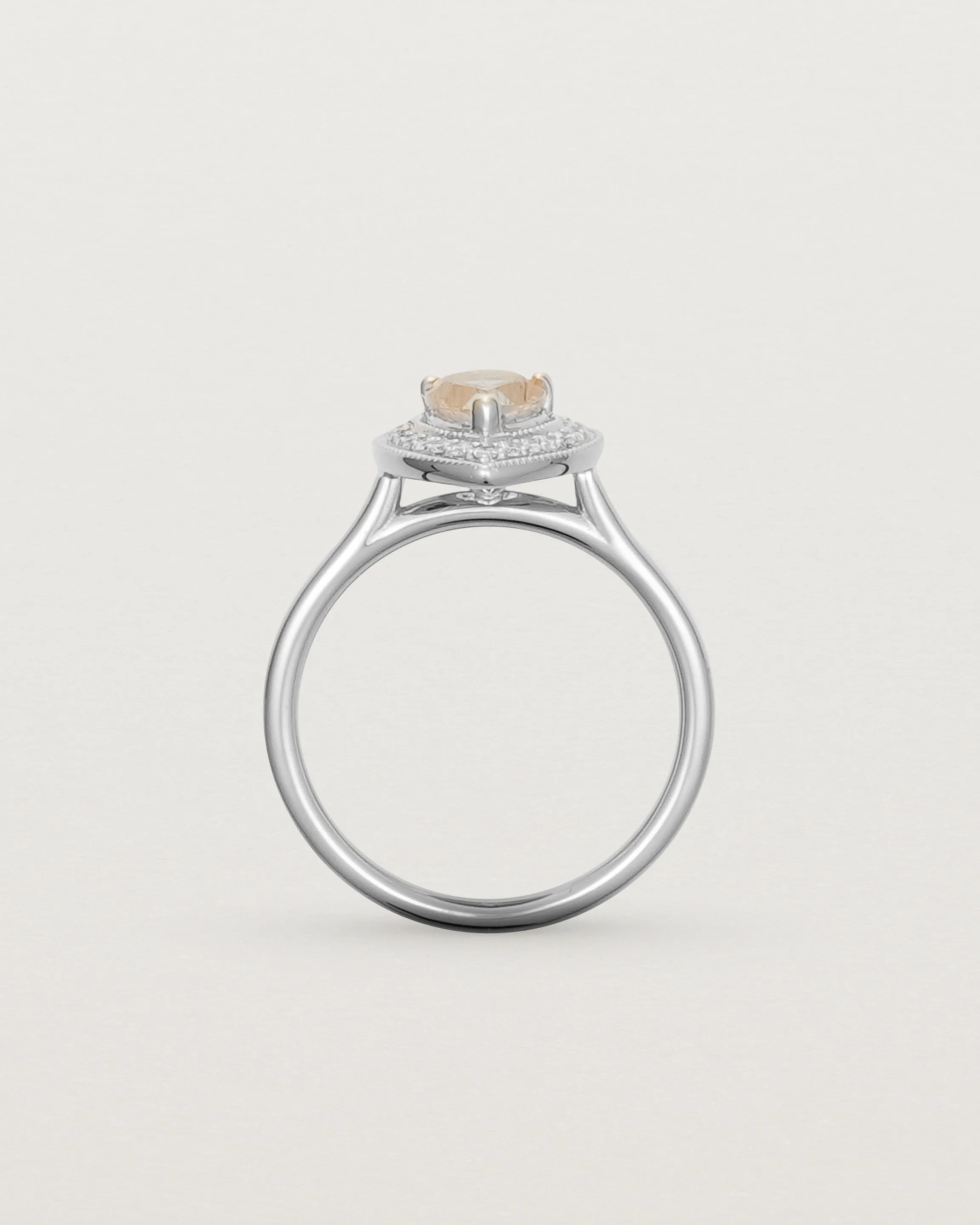 Aurie Halo Ring | Rutilated Quartz & Diamonds