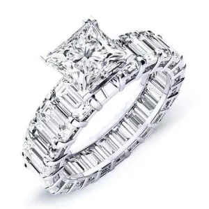 Blossom - Princess Moissanite Engagement Ring