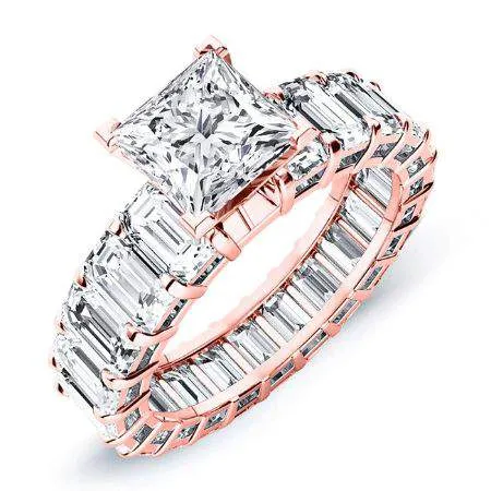Blossom - Princess Moissanite Engagement Ring
