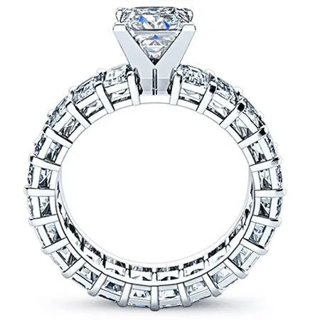 Blossom - Princess Moissanite Engagement Ring