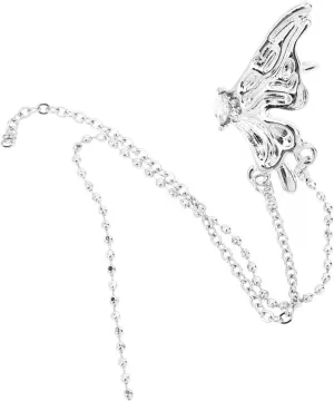 Butterflies Ear Clips Tassel Design Chic Ear Costume Jewelry for Festivals Elegant Accessory