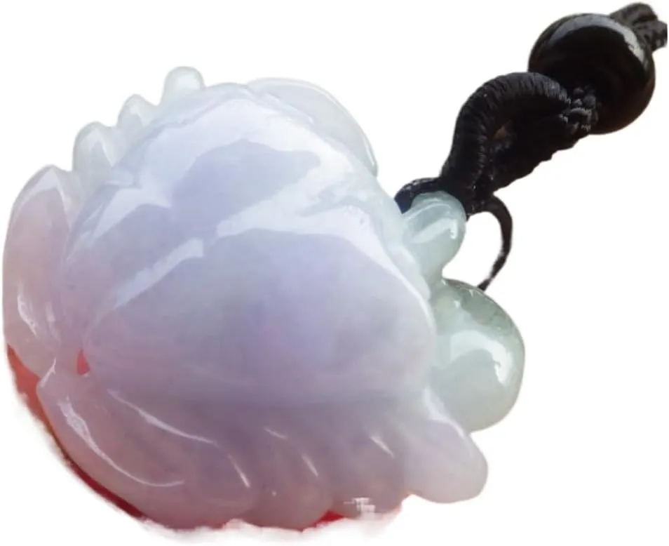 Certified Lavender Natural A Jade jadeite Pendant Crab Coin ?????? 696944 AS