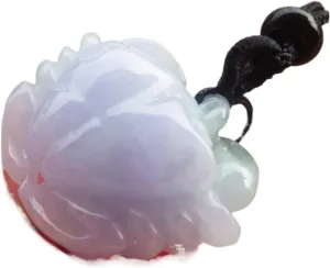 Certified Lavender Natural A Jade jadeite Pendant Crab Coin ?????? 696944 AS