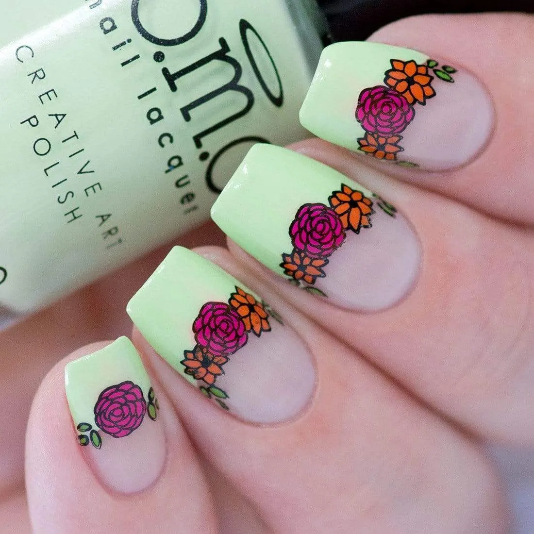 Chic Peek: Flower Child (BM-XL471) - Nail Stamping Plate