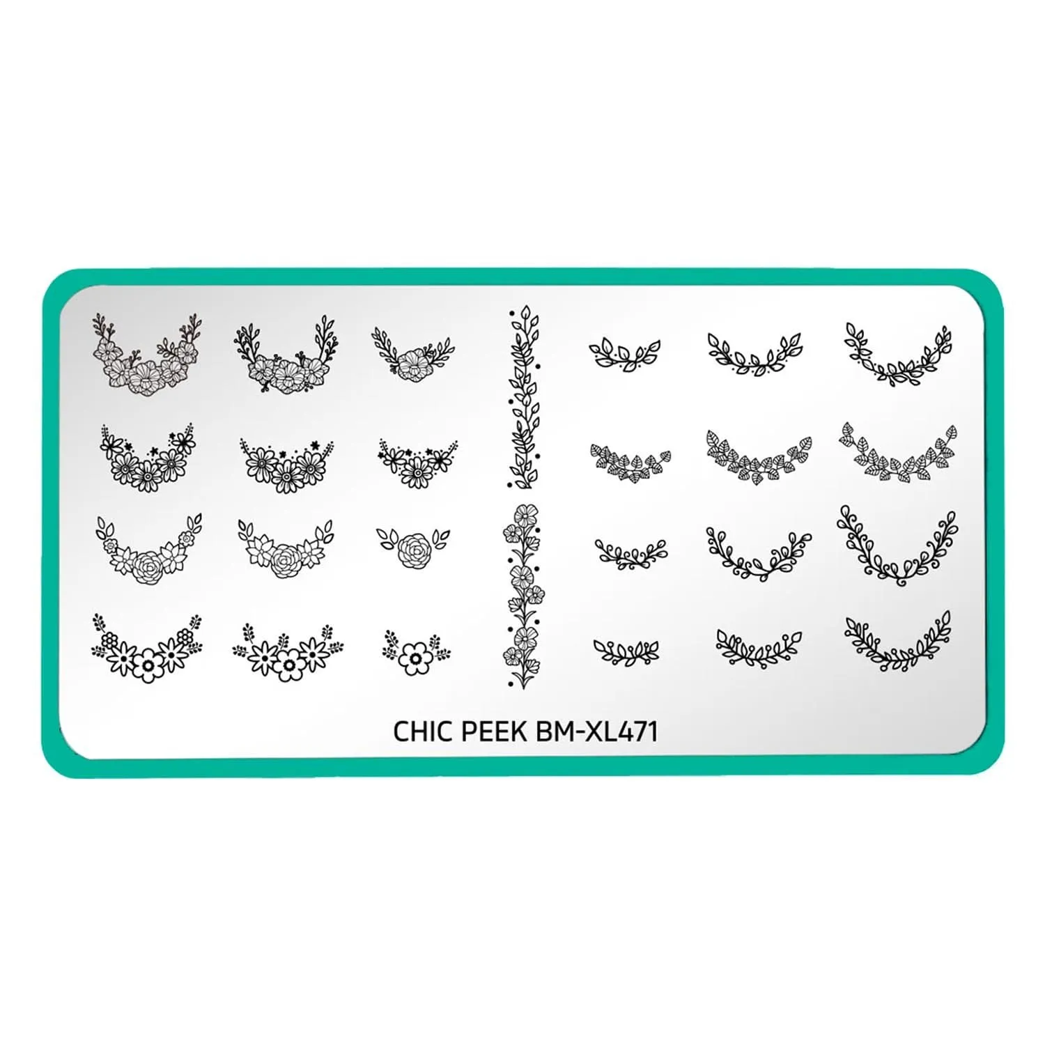 Chic Peek: Flower Child (BM-XL471) - Nail Stamping Plate
