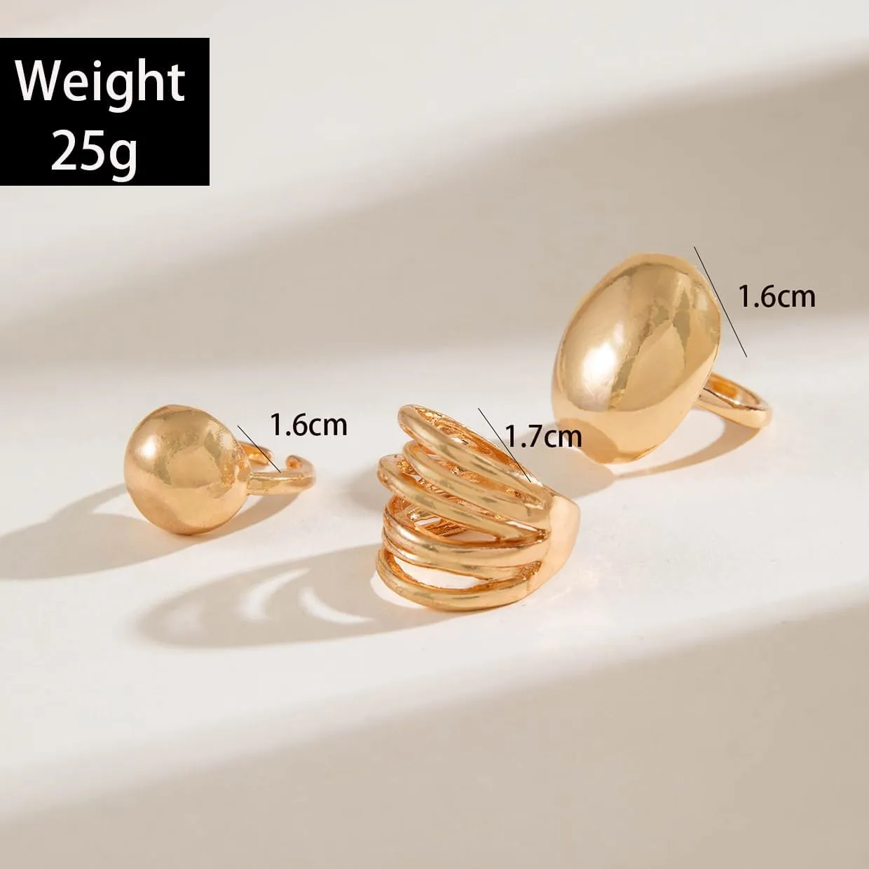 Chunky Gold Rings Set for Women Stacking Finger Knuckle Rings Silver Statement Ring Set Punk Jewelry