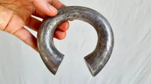 Chunky Sterling Silver SINGLE Bangle from the Karen Hill Tribe. 2029