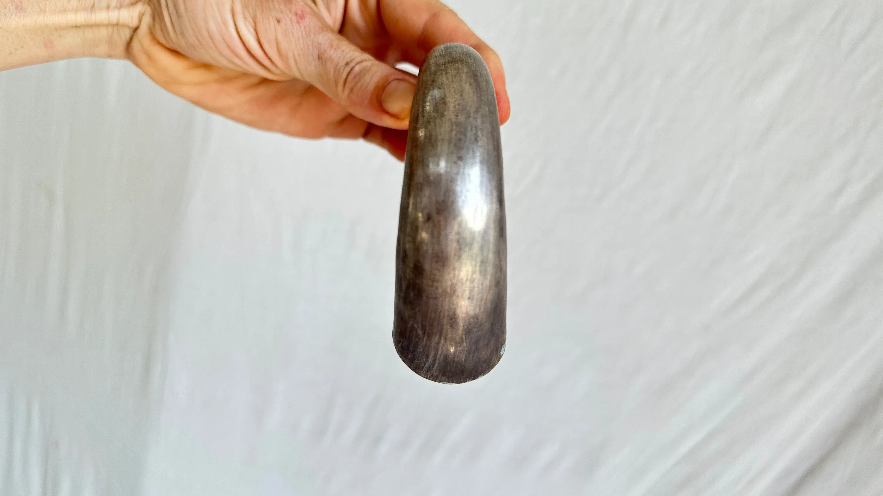 Chunky Sterling Silver SINGLE Bangle from the Karen Hill Tribe. 2029