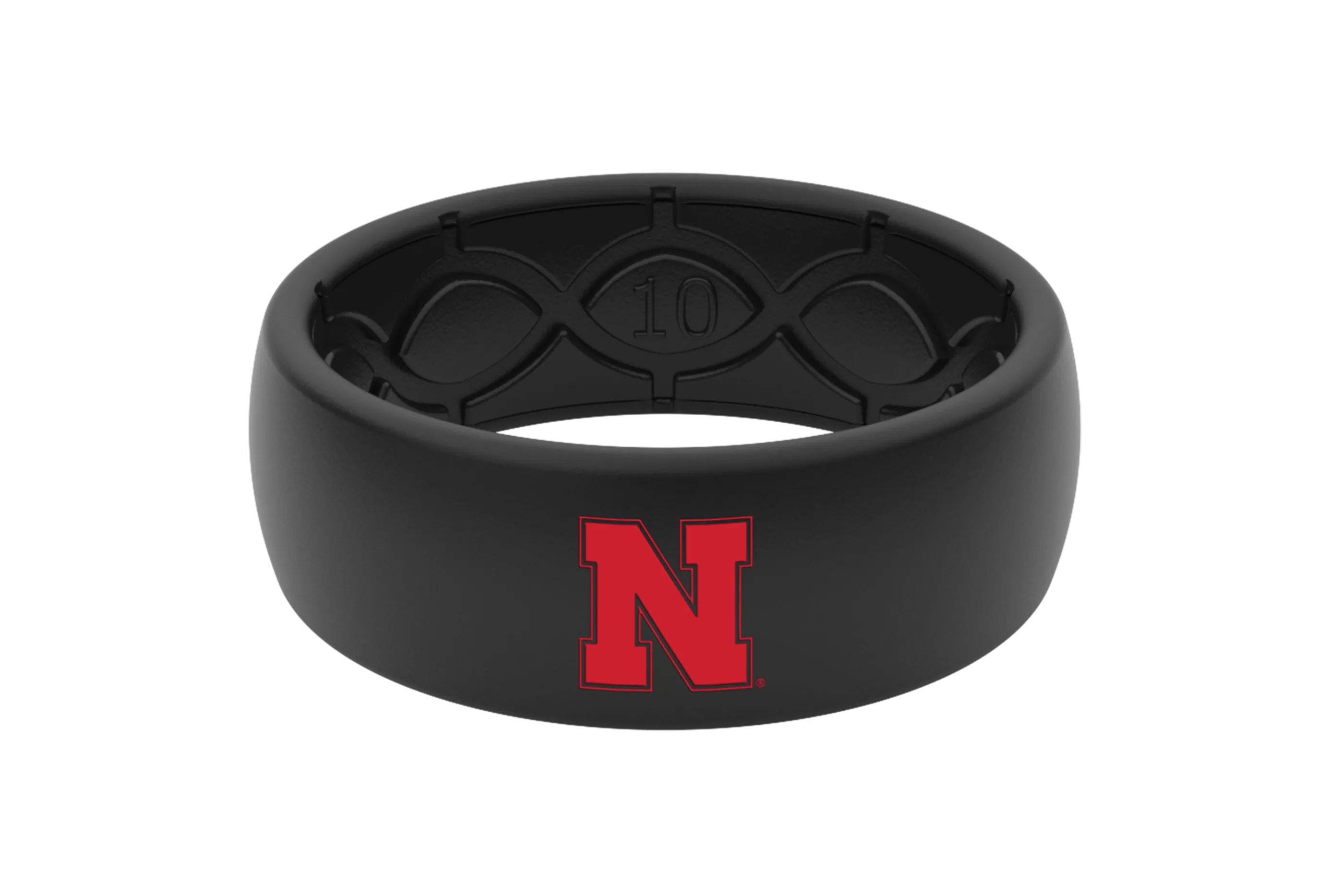 College Nebraska Black & Color Ring