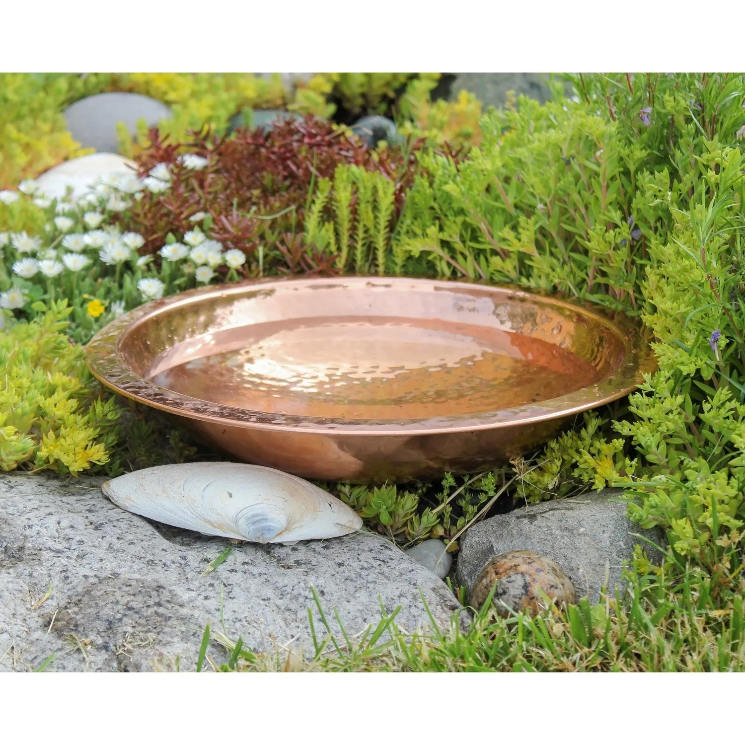 Copper Bowl Birdbath