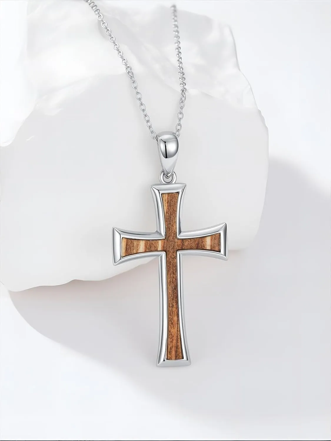 Cross Necklaces for Women 925 Sterling Silver Cross Pendant Christmas Religious Jewelry Gifts