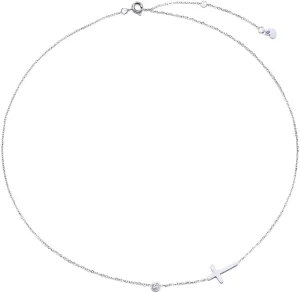 Cross Necklaces for Women Jewelry, Dainty Gold Color Stainless Steel Simple Choker Collar Gift for Her-T21