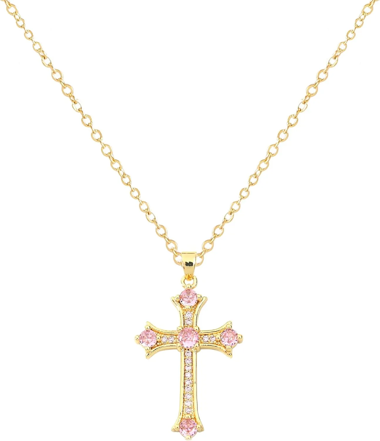 Cross Pendant Necklace for Women Jewelry Gold Cross Necklaces for Women Cross Necklace Minimalist Trendy Jewelry Valentines Day