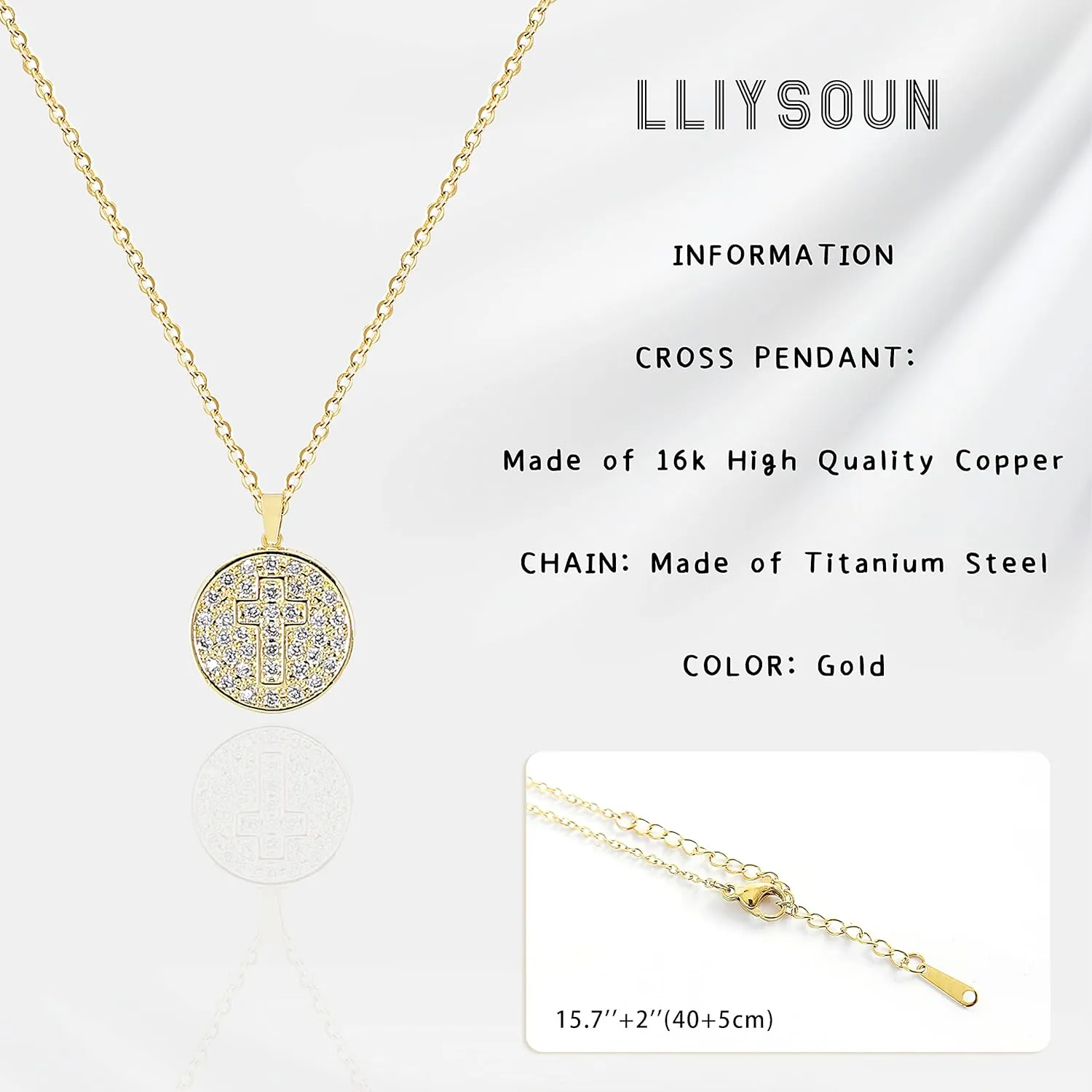 Cross Pendant Necklace for Women Jewelry Gold Cross Necklaces for Women Cross Necklace Minimalist Trendy Jewelry Valentines Day