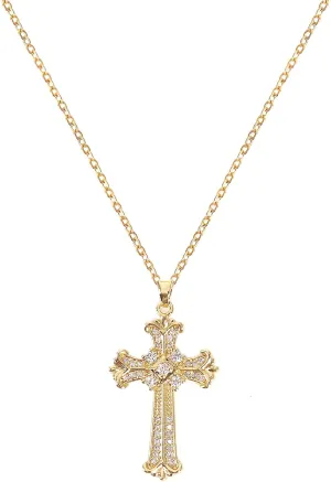 Cross Pendant Necklace for Women Jewelry Gold Cross Necklaces for Women Cross Necklace Minimalist Trendy Jewelry Valentines Day