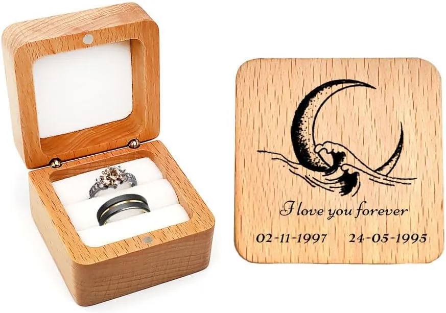 Custom Engraved Couple Rings Set Promise Rings for Him and Her Purple Matching Wedding Rings Inlaid with green,red and blue outer circle Central groove Men Wedding Band CZ Engagement Ring for Women