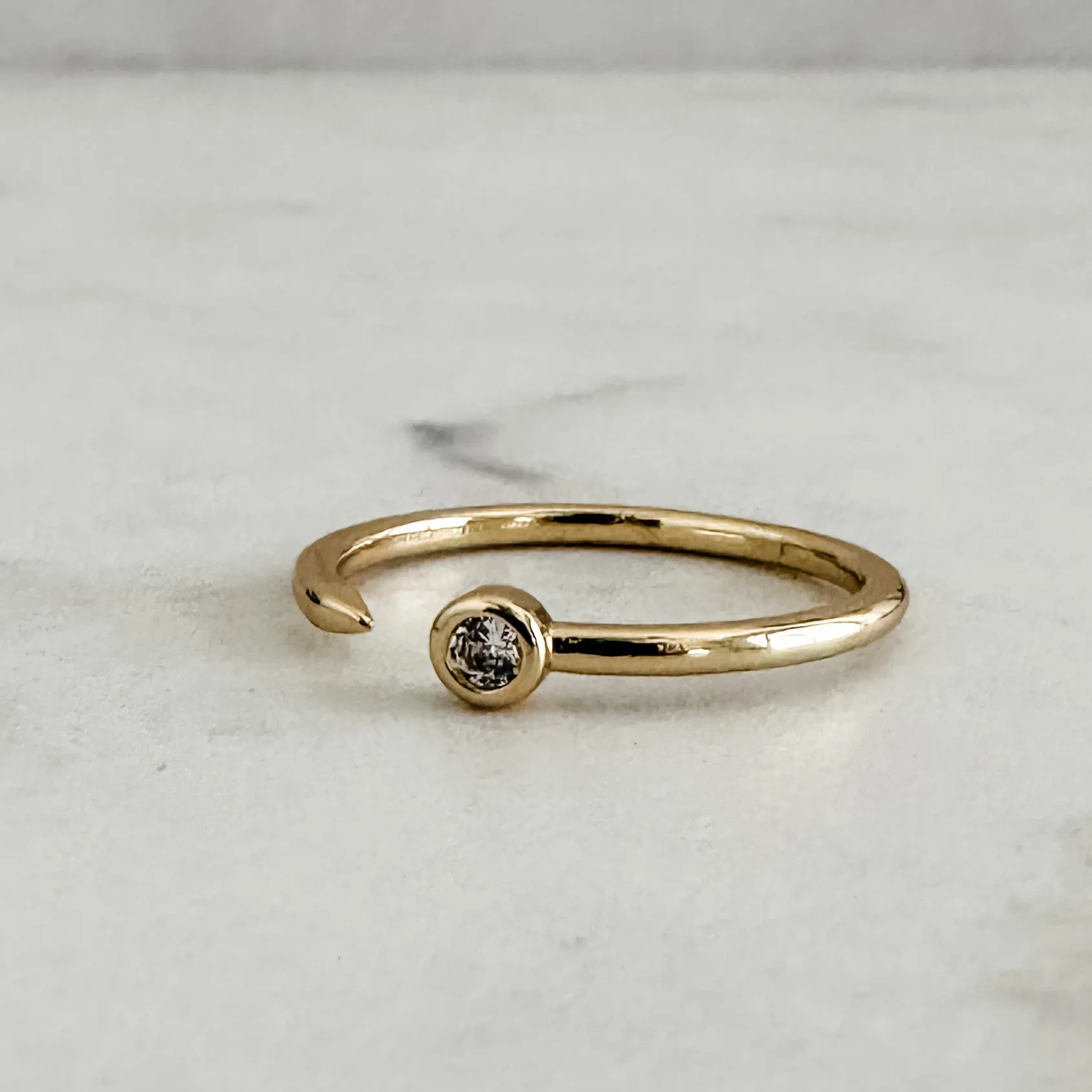 CZ Cuff Ring