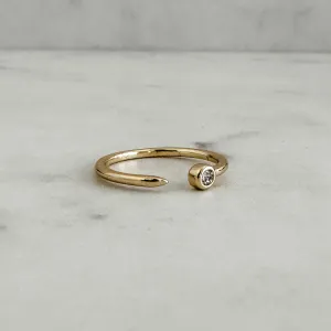 CZ Cuff Ring