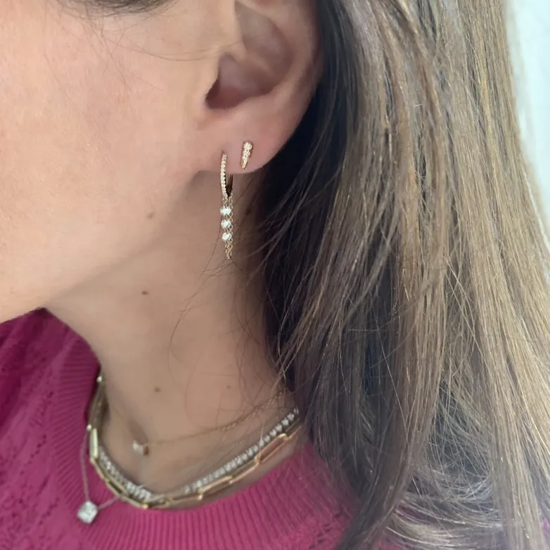 Dagger Diamond Earrings