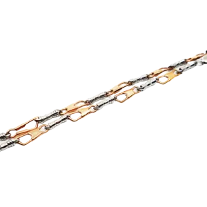 De La Cruz Rose Gold Fisherman's Bracelet