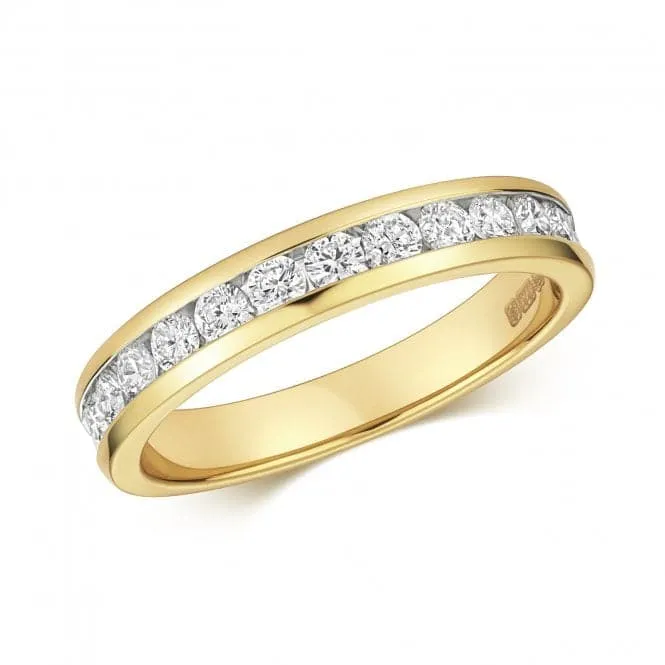 Diamond Jewellery 9k Gold Diamond Half Eternity Rings RD572