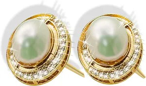Elegant Stud Earrings for Women - Cultured Pearls, Base Won't Fade, Pearl Stud Earrings -Multiple Styles Available