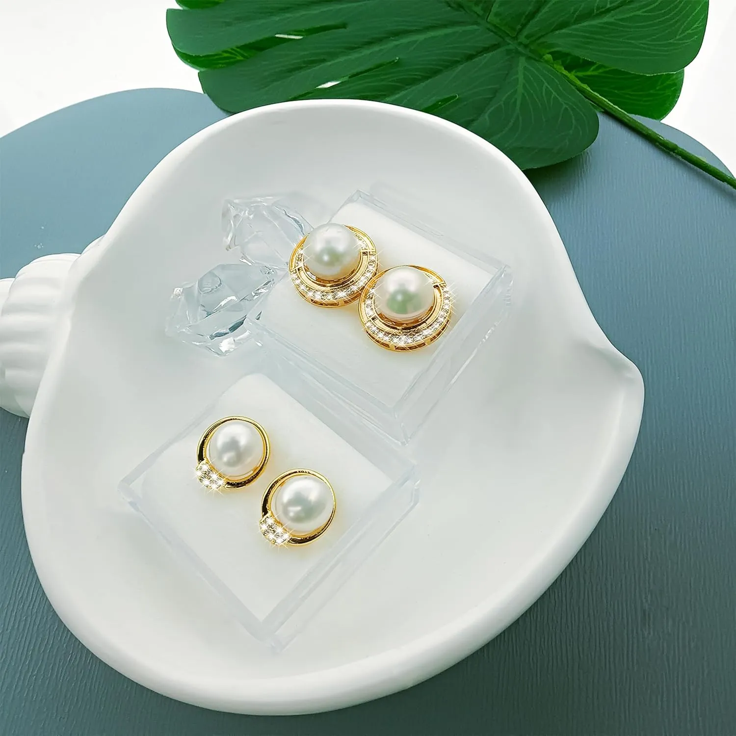 Elegant Stud Earrings for Women - Cultured Pearls, Base Won't Fade, Pearl Stud Earrings -Multiple Styles Available