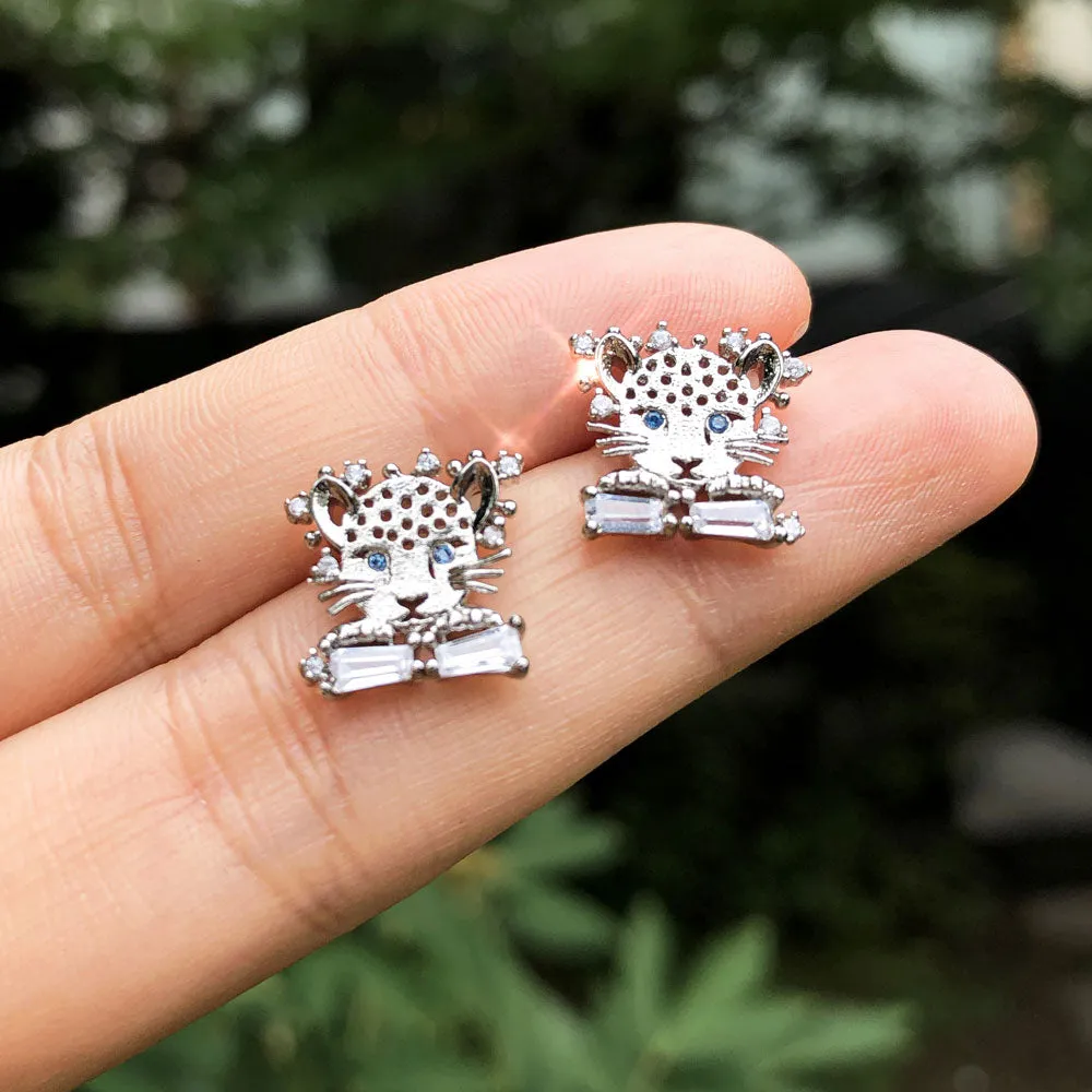 ENDANGERED SNOW LEOPARD Earrings