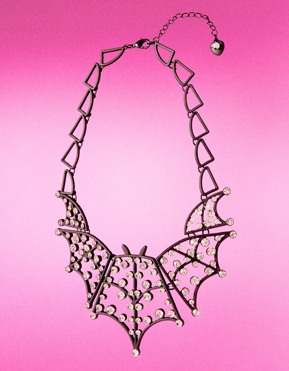 FLY BY NIGHT BAT BIB RHINESTONE