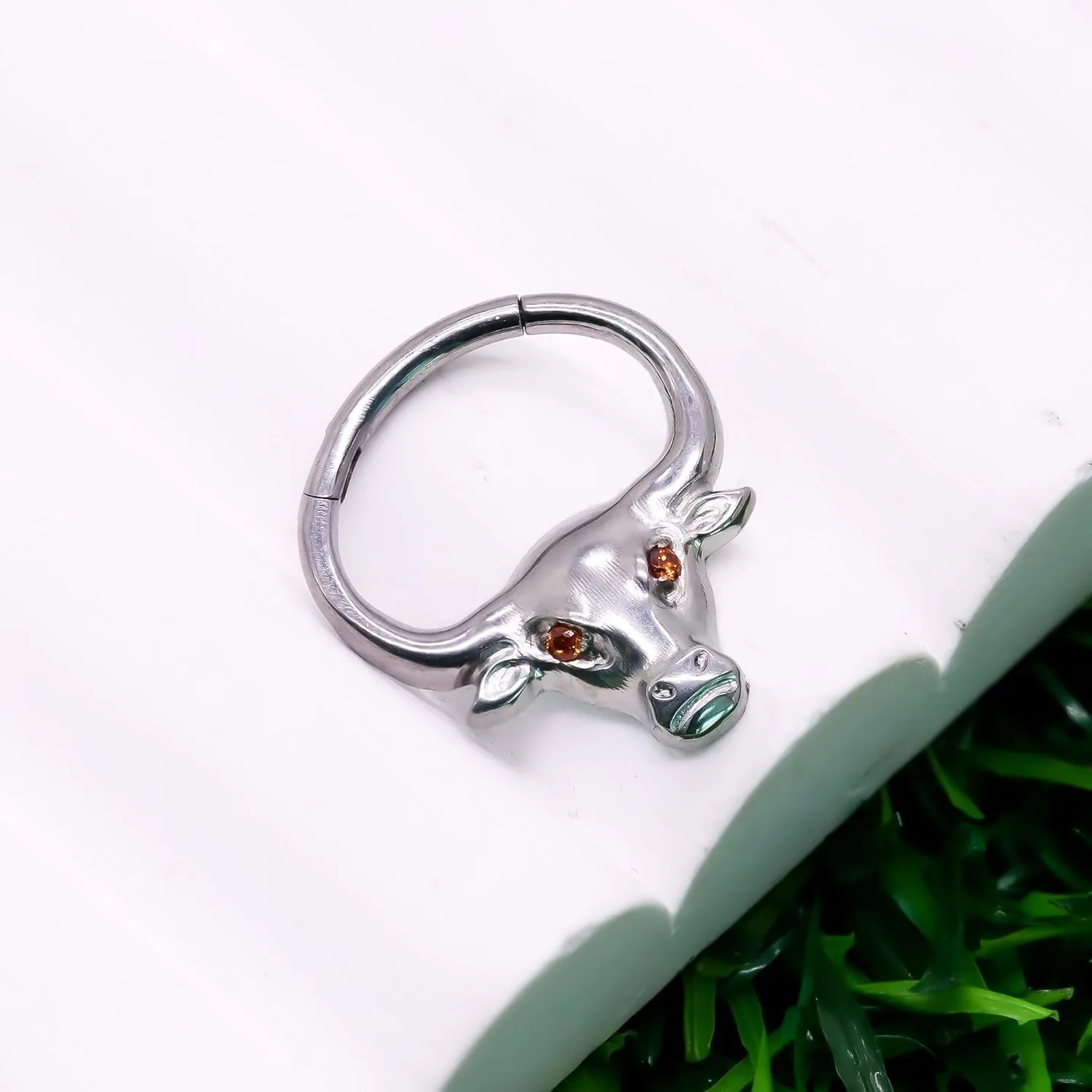 G23 Titanium Septum Rings 16G Butterfly,Leaf,Snake Septum Nose Ring Daith Piercing Jewelry Conch Helix Earring Cartilage Earring for Women Men
