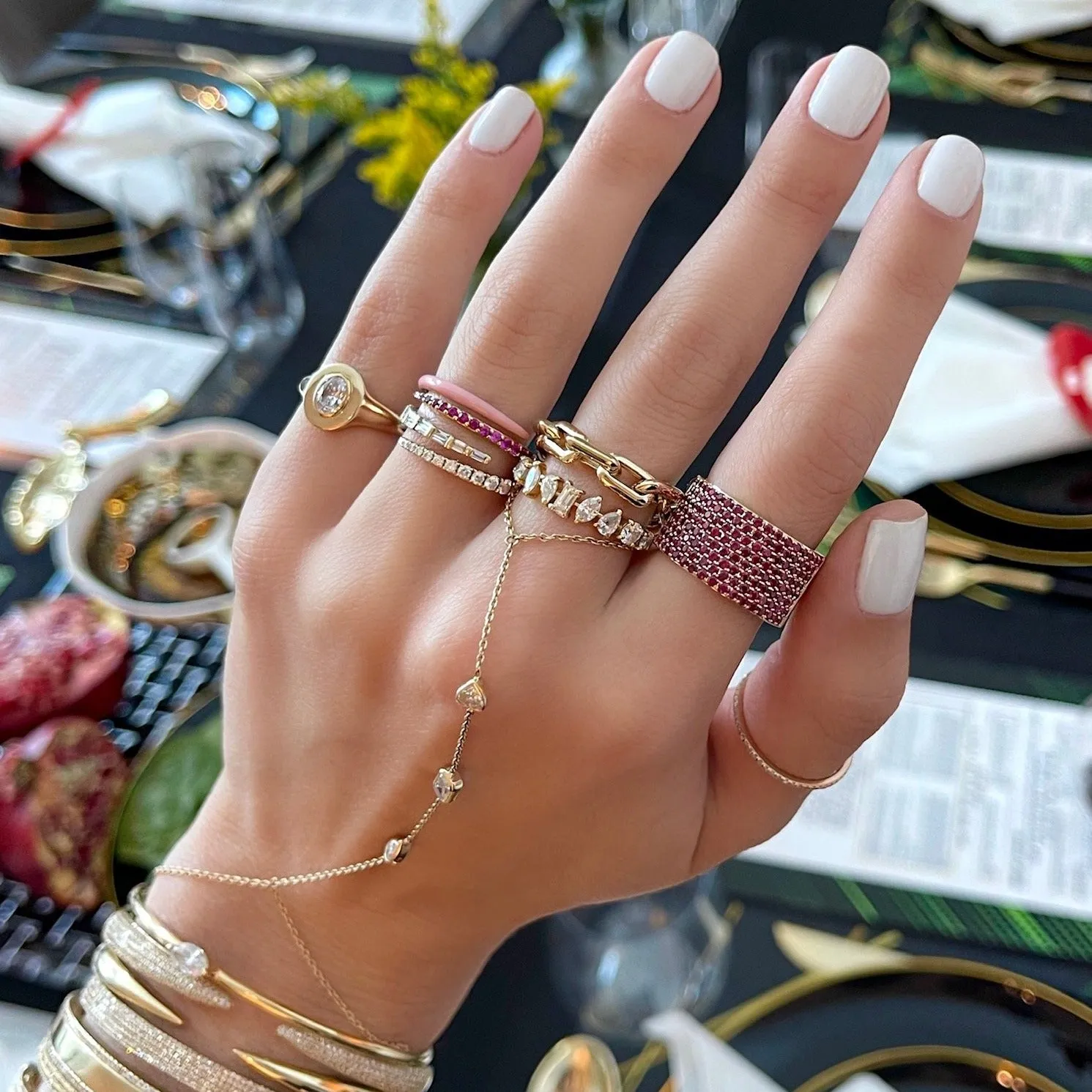 Gemstone Cigar Ring