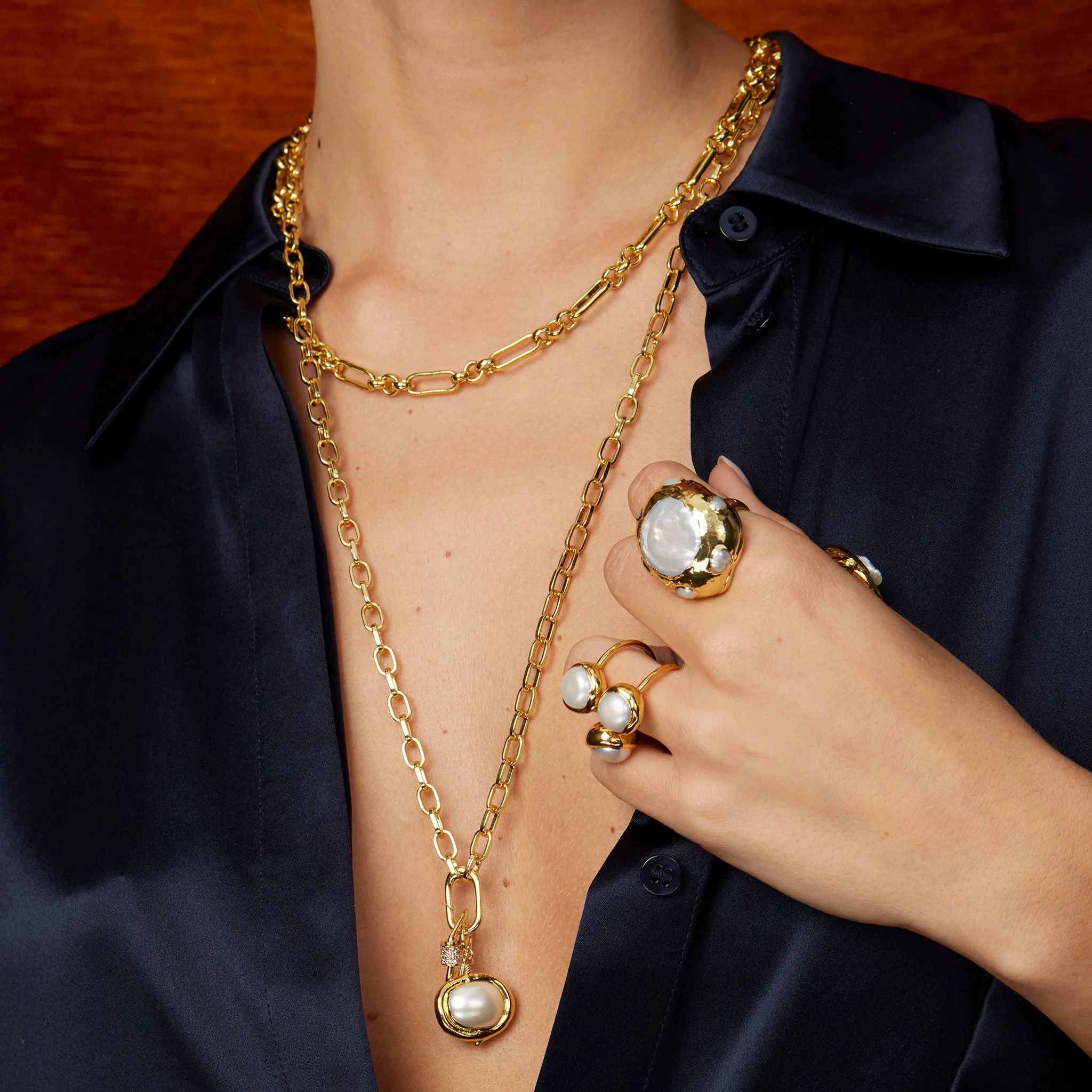 Gold Bardot Chain Necklace