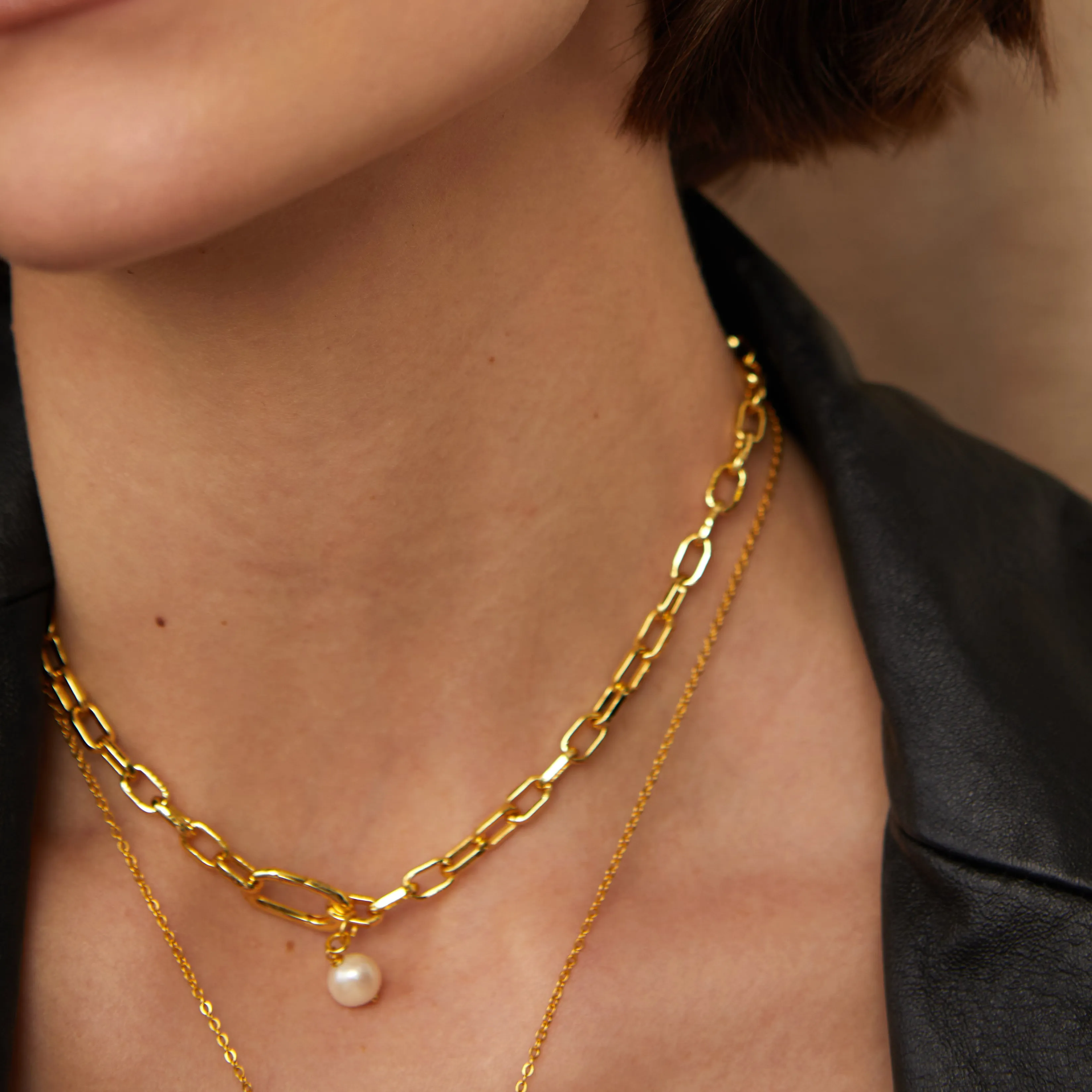 Gold Bardot Chain Necklace