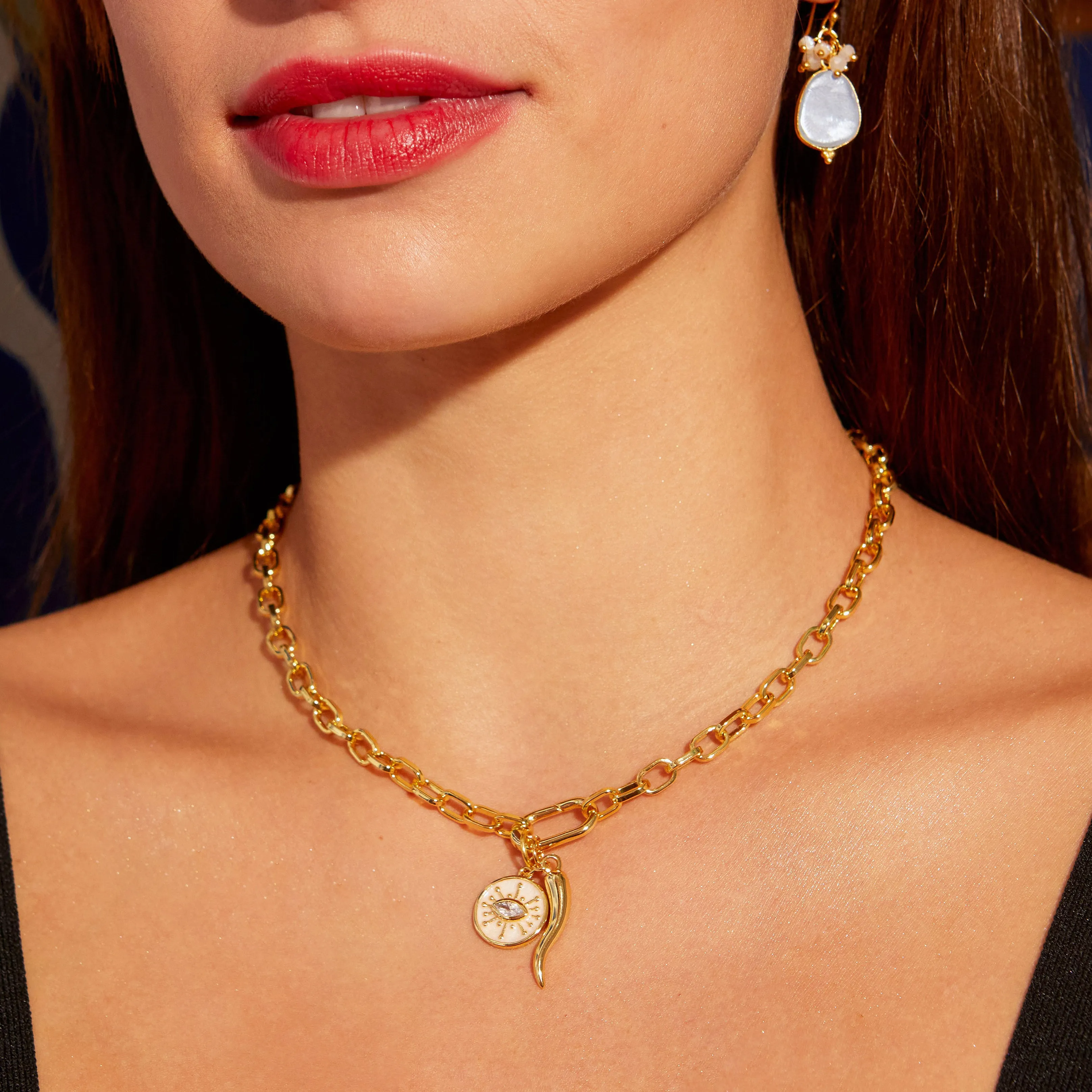 Gold Bardot Chain Necklace