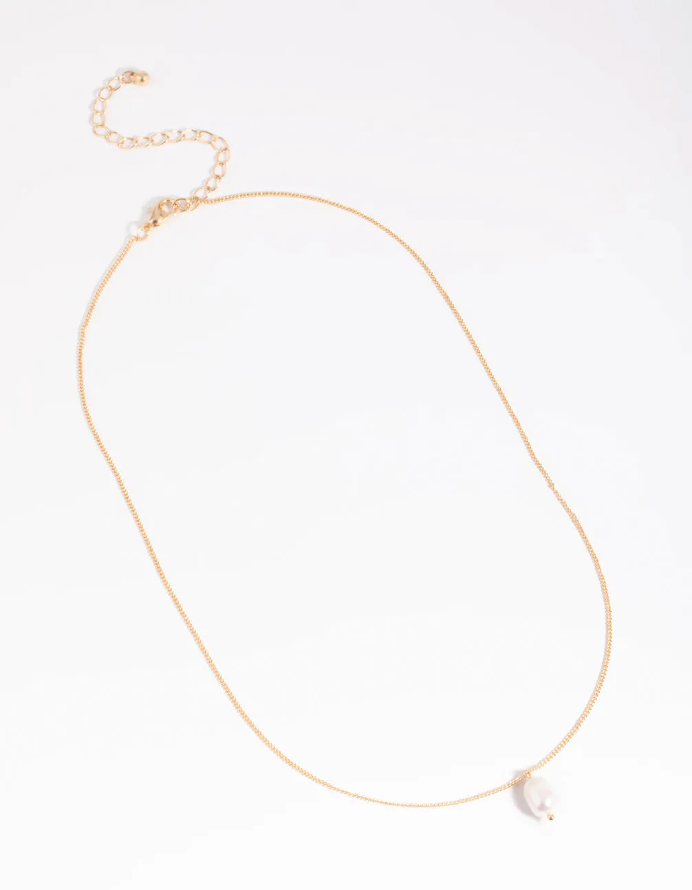 Gold Freshwater Pearl Necklace
