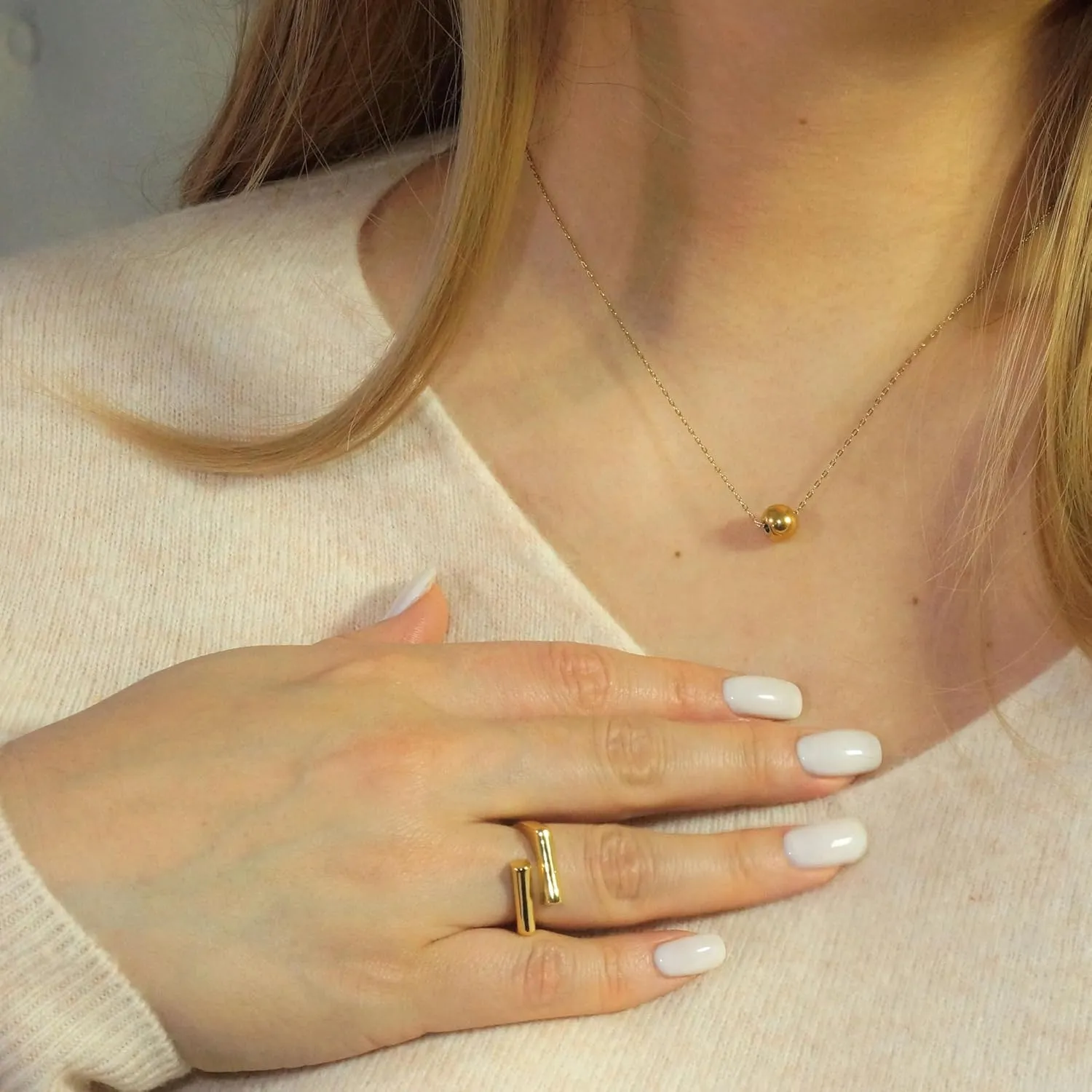 Gold-Plated 925 Sterling Silver Rings for Women, Adjustable, Hypoallergenic Jewelry, Minimalist Cocktail Rings, Bold Bar & Asymmetric Designs, Gift for Birthdays, Mother's Day and Special Occasions
