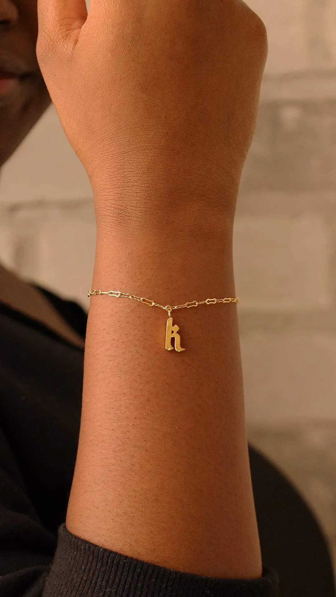 Gothic Letter Charm   Zia Bracelet
