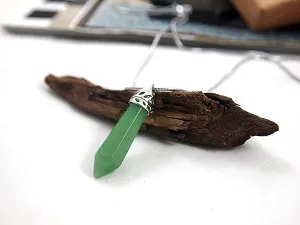 Jade Necklace for Men for Women Natural Green Jade Pendant with 925 Sterling Silver Chain Handmade Unisex August Birthday Gifts Graduation Gifts Back to School Teacher Gifts