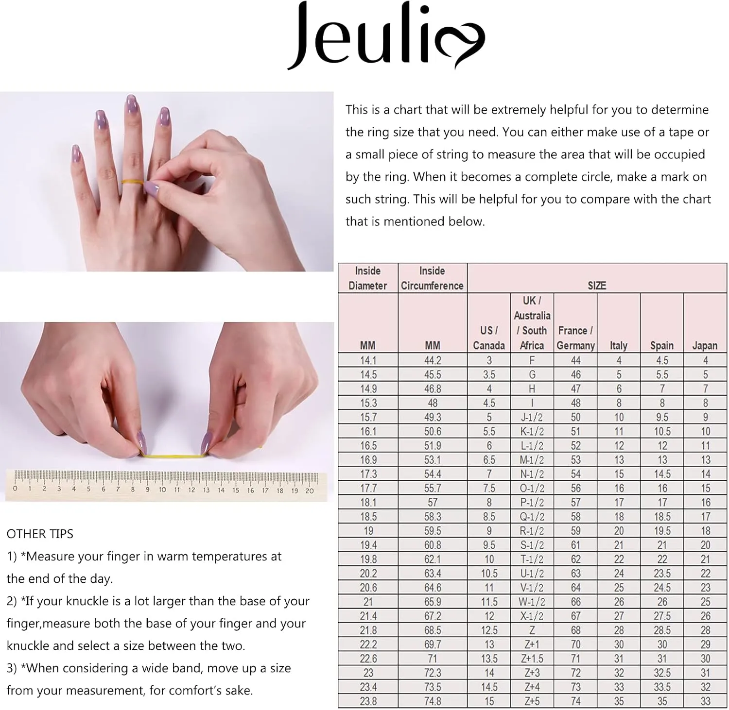 Jeulia Sterling Silver Couple Rings for His and Her Stylish Design Round Cut Matching Anniversary Wedding Diamond Ring Band Engraving Jewelry Set Valentine Day with Gift Box