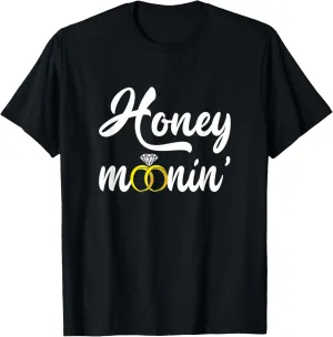 Just Married Wedding Ring Honeymoon Husband & Wife Couple T-Shirt